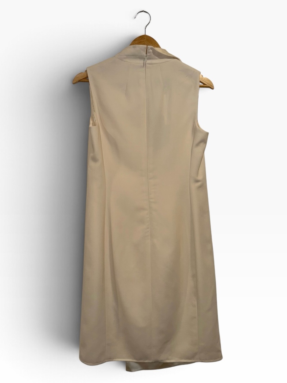 Akris Ivory Wool Coat Dress Double Breasted Asymmetric 8 Runway Classic NWT 🟡 - Picture 11 of 16
